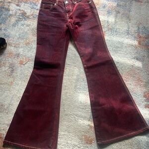 Super cute Brushed Red denim